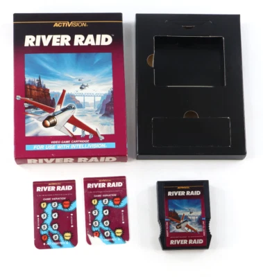 River Raid Intellivision Complete w/ Box Game & Overlays Tested - Image 1 of 4