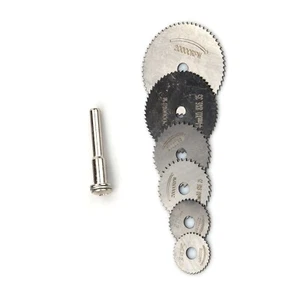 6Pcs Mini HSS Circular Saw Disc Blade Rotary Cutter For Metal Cut Tool Set B - Picture 1 of 11