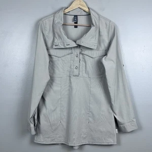 Mountain Hardwear Women's City Pass Pop Over Roll Tab Sleeve Shirt Size M - Picture 1 of 17