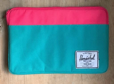"Funda para portátil Herschel Supply Co Anchor rosa turquesa 12"" x 8""" Foto 1 de 4