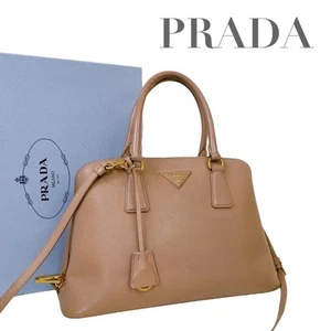 Prada Promenade Saffiano Leather Pink Handbag AB Near Mint Authentic Bag - Picture 1 of 10