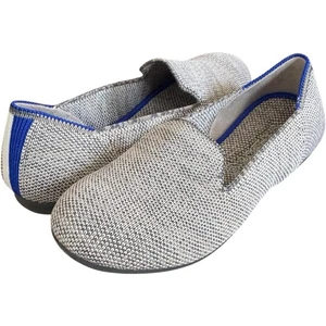 NWT Rothy’s Knit Slip On Round Toe Flat Loafer Taupe Heather Gray Kid Size 13 - Picture 1 of 17