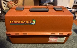 Flambeau Adventurer 1999 Vintage Angelgerätebox 3 Fächer orange - Bild 1 von 6