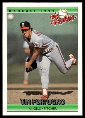 1992 Donruss The Rookies Tim Fortugno Rookie California Angels #38 - Image 1 of 2