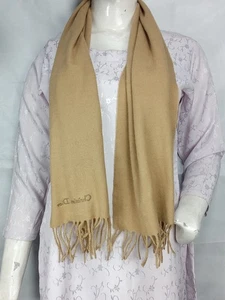 Auténtico Mantón Silenciador Dior Estola Monograma Logo Dorado 100% Lana Usado - Imagen 1 de 9