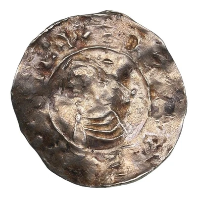 England 1009-17 Aethelred II Silver Penny Aelfnoth On Huntington Wavey Flan 11Q - Image 1 of 2