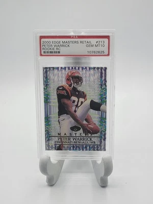2000 COLLECTOR'S EDGE MASTERS RETAIL #213 PETER WARRICK RC - PSA 10 - Bengals - Image 1 of 2