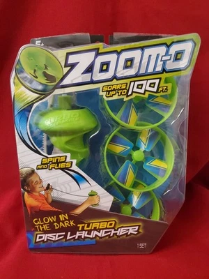 Lanzador de discos turbo Zoom-O Glow in the Dark nuevo Foto 1 de 3