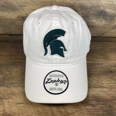 Michigan State Spartans NCAA Zephyr White Adjustable Fit Hat Cap New - Image 1 of 4