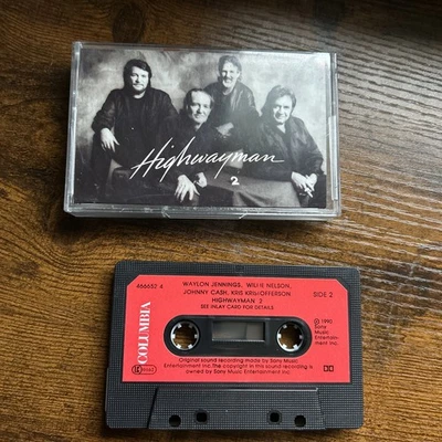 Highwayman 2 Cassette tape 1990 Columbia Records tested excellent condition  - Image 1 of 4