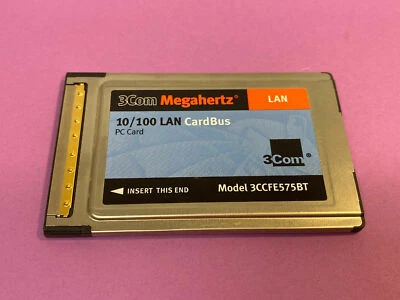 3Com Megahertz 10/100 LAN Card Bus PC Card 3CCFE575BT  - Image 1 of 2