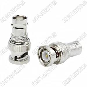 10pcs BNC Male Plug to BNC Female Jack Straight Adapter Radio Coax Connector - Picture 1 of 7