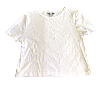 Top Shop Cropped White Shirt Petite 8-10 UK Medium  - Image 1 of 4