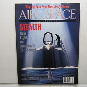 Air & Space Smithsonian Apr/May 1997 Top Secret Stealth, Rocks of Mars, Balloons