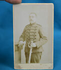 1890s CDV Soldier In Uniform With Sword Carte De Visite NR