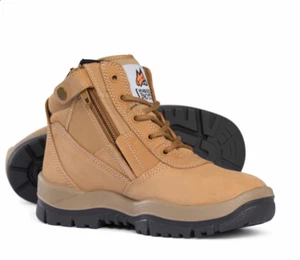 Mongrel 961050 non-safety shoes non-steel Toe ZipSider Men Work Boots in Wheat - Picture 1 of 3