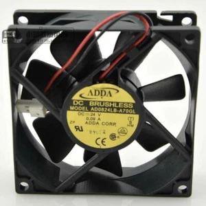 1pc ADDA AD0824LB-A70GL 24V 0.09A 8CM 8025 Double Ball Inverter Cooling Fan - Picture 1 of 5