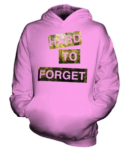 HARD TO FORGET KIDS HOODIE HOODY BOYS GIRLS TODDLER - Picture 1 of 14