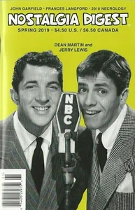 Nostalgia Digest Spring 2019 Dean Martin Jerry Lewis 2018 Necrology NM No Label - Picture 1 of 1