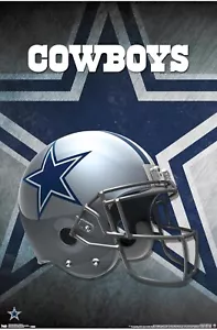 Casco póster Dallas Cowboys 22 X 34" 16 nuevo de stock - Imagen 1 de 1