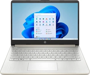 HP 14" HD Laptop Intel Celeron N4020/16GB/64GB eMMC Pale Gold Open Box!!! - Picture 1 of 6