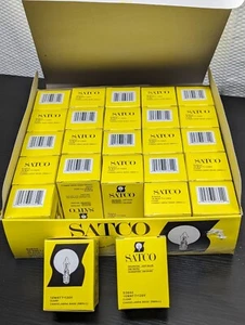 25 Satco S3844 12V Candelabra Base Small 10-Watt Light Bulb Clear (At) - Picture 1 of 7