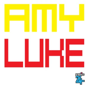 Personalised Custom Children's Computer Style Name Vinyl Wall Art Sticker Decal - Picture 1 of 2