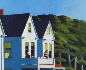 Second Story Sunlight Painting by Edward Hopper Art Reproduction - Picture 1 of 3