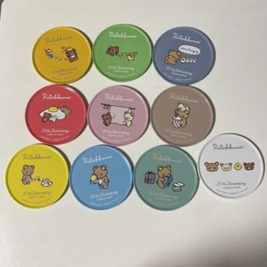 San-X Rilakkuma Cafe De Clier 30th Anniversary Coaster Set Of 10 Complete No box - Picture 1 of 8
