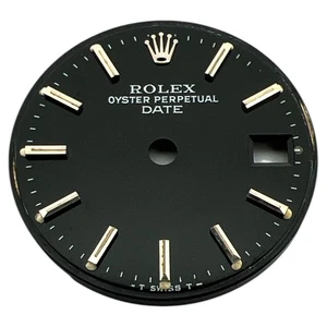 Rolex Oyster Perpetual Date genuino esfera de 26 mm negro y acero 6917 - Imagen 1 de 4