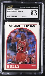 🔥 1989-90 NBA Hoops - MICHAEL JORDAN #200 - CGC 8.5!! - Picture 1 of 2