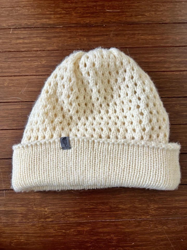 The North Face Shinsky Beanie in a cream One Size Fits All - Image 1 of 3