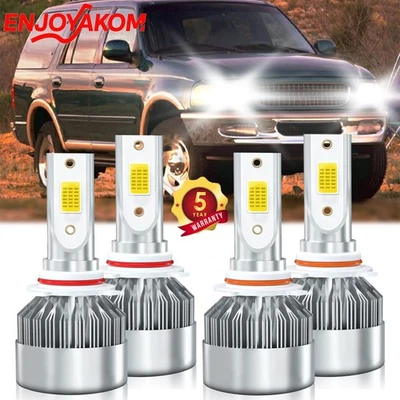For Ford Expedition 2003-2006 LED Headlight Bulbs High&Low Beam Kit White 4Pcs - Изображение 1 из 4