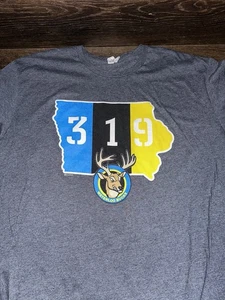 Waterloo Bucks 319 T-Shirt Erwachsene 2XL XXL grau Grafik Tee Northwoods League - Bild 1 von 6