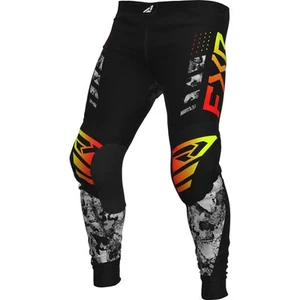 FXR Podium Acid Inferno Mens MX Offroad Pants Black/Gray - Picture 1 of 2