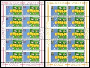 Georgien 2000 Europa 2 MF POSTFRISCH ** - Bild 1 von 1