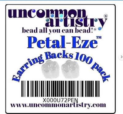 Uncommon Artistry Petal-Eze Flor Estilo Goma Suave Pendiente Trasero (Ganares) Foto 1 de 3