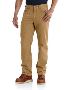 Pantalones de trabajo Carhartt resistentes flexibles para hombre 38x34 calce relajado lona 5 bolsillos BN2517-M - Imagen 1 de 10