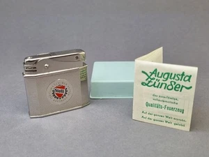 Altes Benzin Werbe Feuerzeug Augusta Automatic Neu in Ovp ! - Bild 1 von 1