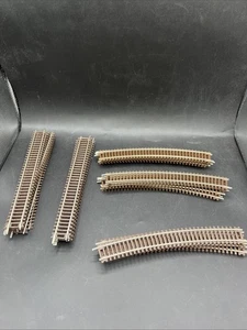 Neuwertiges Lot von 29 HO Scale Atlas Brown Code 83 9" Geraden 22 * Radius Treiber  - Bild 1 von 6