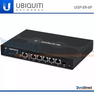 Ubiquiti Networks UISP EdgeRouter 6P, PoE, SFP, switch Layer 2, ER-6P - Foto 1 di 6