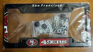 San Francisco 49ers Aluminum License Plate Frame for Car Truck SUV 12 X 6 inch - Picture 1 of 2