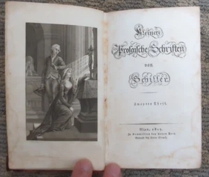 Vtg Friedrich Schiller Famous Works 16th Vol 2nd Part 1817 - German Edition - Picture 1 of 14