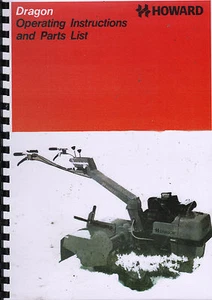 Howard Dragon Garden Rotavator Operating Instructions and Parts Manual - Picture 1 of 1