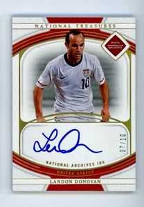 2022 Landon Donovan Panini National Treasures Gold USA On Card Autographed 7/10 - Picture 1 of 3
