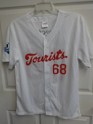 100th Anniversary 1968 MiLB Asheville Tourists SGA Button Front Jersey Men Med C Cover