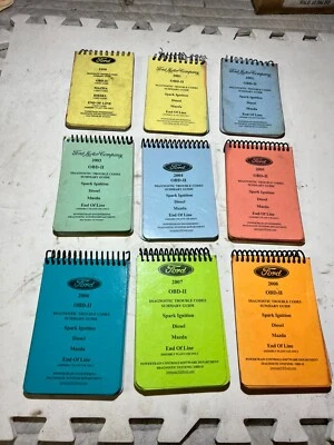 FORD OBDII 1999-2008 DIAGNÓSTICO PROBLEMAS CÓDIGO RESUMEN GUÍAS, 9 LIBROS DIFERENTES Foto 1 de 4