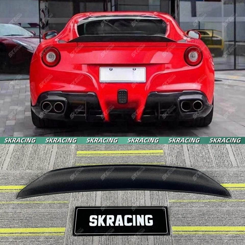 Kits de carrocería de alerón trasero de fibra de carbono real para Ferrari F12 Berlinetta Foto 1 de 4