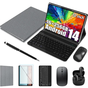 2025 Latest Tablet Android 15 16GB +256GB 2.4G+5G WIFI 8-Core 8000mAh USB-C - Picture 1 of 12
