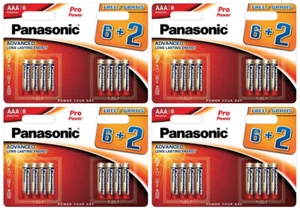 32 PANASONIC PRO POWER AAA LR03 LR03PPG 8B 1.5V Alkaline Batteries - Picture 1 of 6